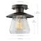 Globe Electric Globe Electric Nate 8.14 in. H X 8 in. W X 8 in. L Oil Rubbed Bronze Ceiling Light 64846 - alternate 8